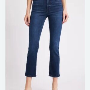 FRAME Denim "Le High Straight Leg" Cropped Jeans